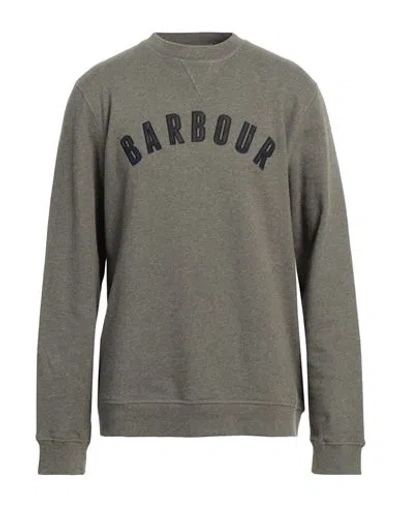 Barbour Man Sweatshirt Military Green Size Xxl Cotton, Elastane