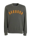 Barbour Man Sweatshirt Military Green Size Xxl Cotton, Polyester In Green