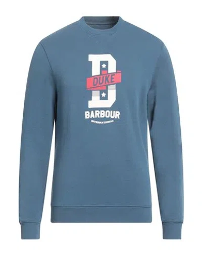 Barbour Man Sweatshirt Slate Blue Size S Cotton