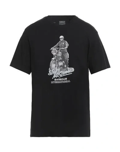 Barbour Man T-shirt Black Size Xl Cotton