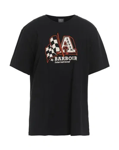Barbour Man T-shirt Black Size Xxl Cotton