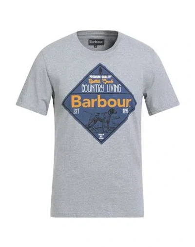 Barbour Man T-shirt Grey Size Xl Cotton In Gray