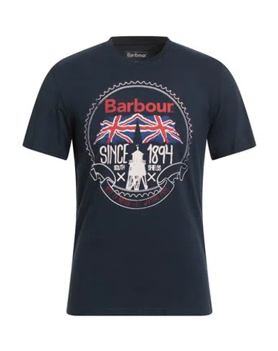 Barbour Man T-shirt Midnight Blue Size Xl Cotton
