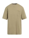 Barbour Man T-shirt Military Green Size Xl Cotton In Green