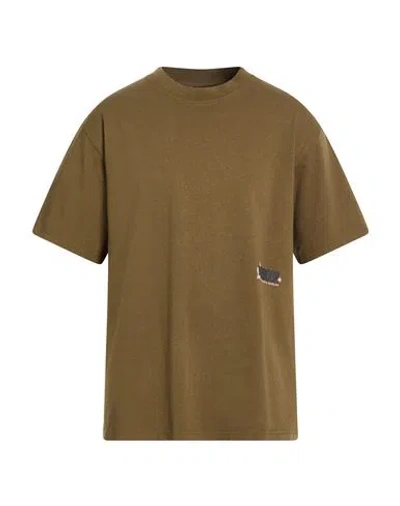 Barbour Man T-shirt Military Green Size Xxl Cotton