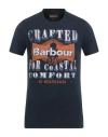 Barbour Man T-shirt Navy Size L Cotton In Blue
