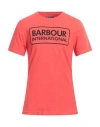 Barbour Man T-shirt Orange Size Xxl Cotton