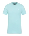 Barbour Man T-shirt Sky Blue Size M Cotton In Blue
