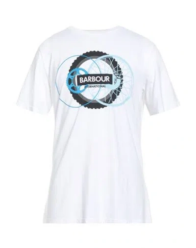 Barbour Man T-shirt White Size L Cotton