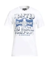 Barbour Man T-shirt White Size M Cotton In Blue