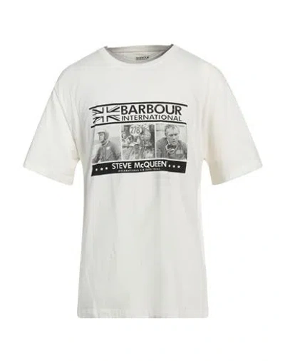 Barbour Man T-shirt White Size Xl Cotton