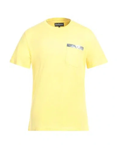 Barbour Man T-shirt Yellow Size Xxl Cotton