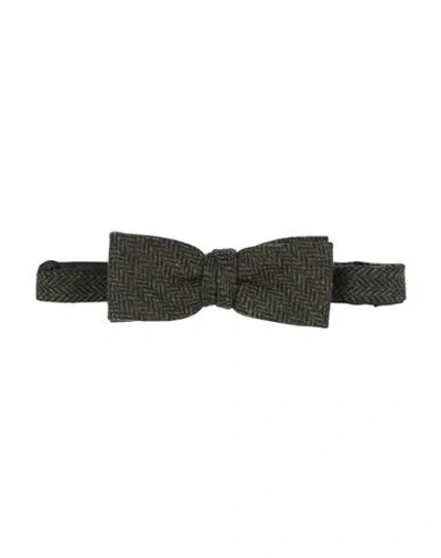 Barbour Man Ties & Bow Ties Military Green Size - Silk In Gray