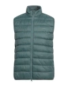 Barbour Man Vest Deep Teal Size L Polyamide In Green