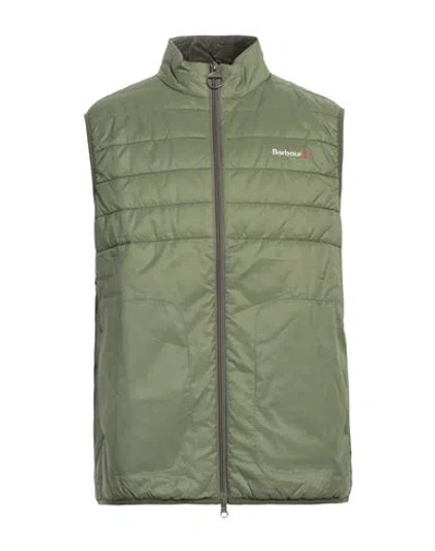 Barbour Man Vest Military Green Size Xl Recycled Polyamide