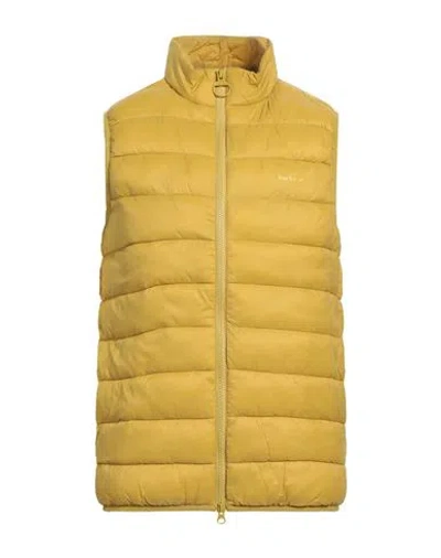 BARBOUR BARBOUR MAN VEST MUSTARD SIZE S POLYAMIDE