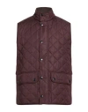 Barbour Man Vest Plum Size L Polyester In Purple
