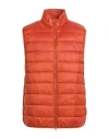 Barbour Man Vest Rust Size Xxl Polyamide In Orange