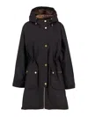 Barbour Marcy Wax Parka In Black