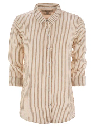 Barbour Marine - Linen Striped Shirt In Multi