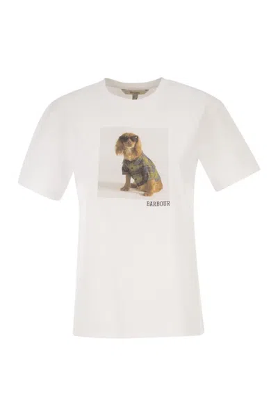 Barbour Marine - Cotton T-shirt With Print In White