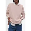 Barbour Marine Womens Jumper In Primrose Pink