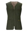 Barbour Markenfield Olive Green Reversible Vest In Green