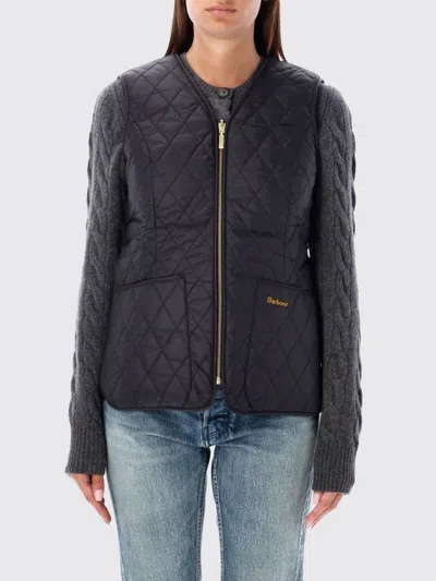 Barbour Markenfield Reversible Quilted Gilet In Nylon With Zip In Black