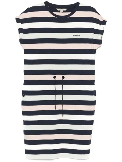 Barbour Marloes Stripe Midi Dress In Blue