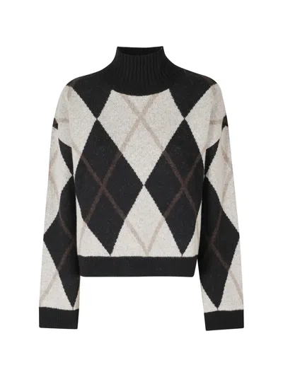 Barbour Marlow Argyle Woolsweater In Black