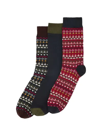 Barbour Marlow Socks (pack Of Three) In Multi