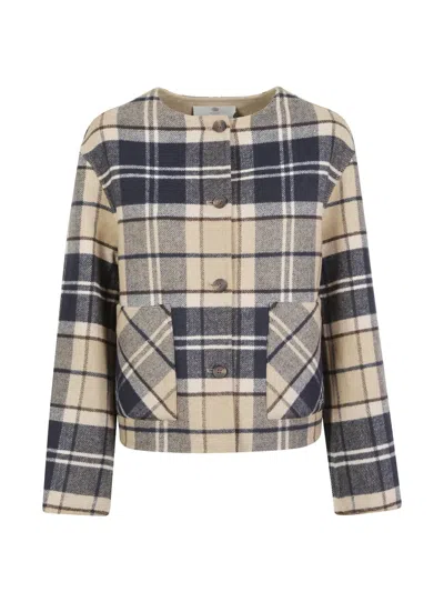 Barbour Marlow Tartan Wool Overshirt In Multi