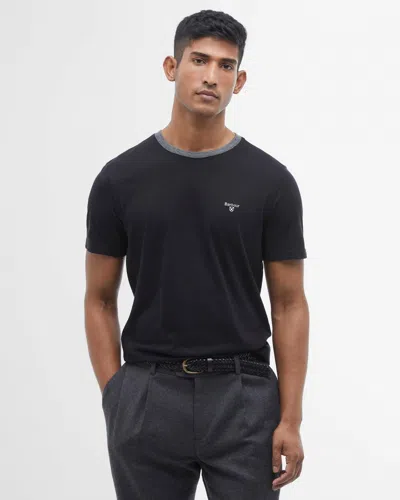 Barbour Marlton Mens Logo T-shirt In Black