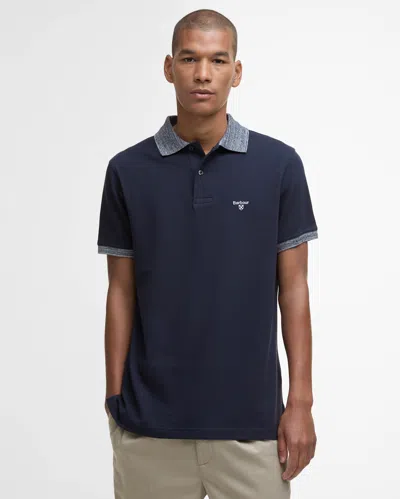 Barbour Marlton Mens Tailored Fit Polo Shirt In Blue
