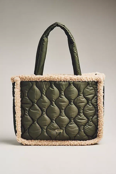 Barbour Marnie Quilted Tote In Green