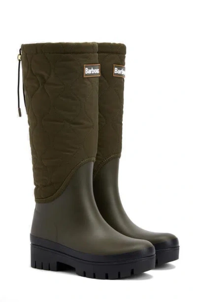 Barbour Marnie Quilted Wellington Boot In Multi