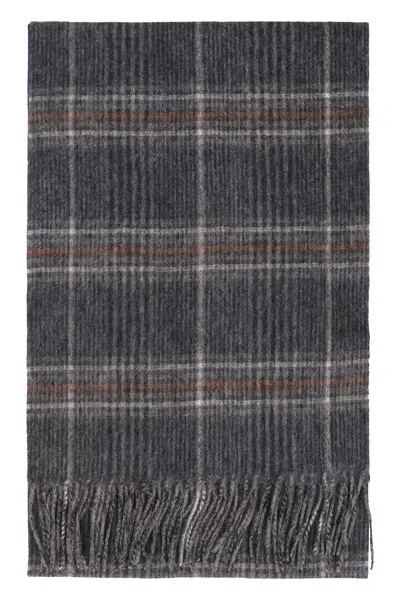 Barbour Marsden Wool Scarf In Gray