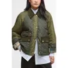 Barbour Martha Diamond Quilted Jacket In Green