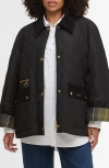Barbour Plus Martha Quilted Coat In Black