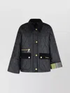 Barbour Martha Diamond Quilted Jacket In Black