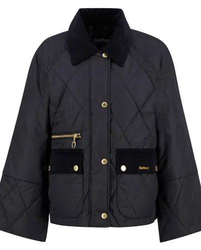 Barbour Martha Womens Quilted Jacket In Animal Print