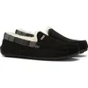 Barbour Martin Faux Shearling Slipper In Black