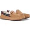 Barbour Martin Faux Shearling Slipper In Camel