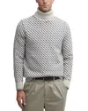 Barbour Masham Turtleneck Sweater In Chalk Marl