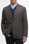 Barbour Maxfield Brown Country Check Wool Blend Sport Coat In Brown