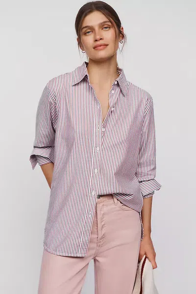 Barbour May Cotton Blend Buttondown Shirt In Multicolor