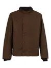 Barbour Mayburn Waxed Cotton Jacket In Brown