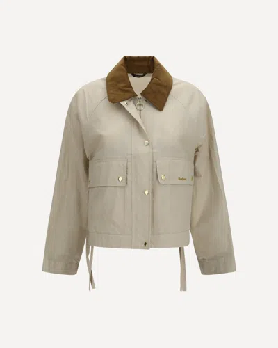 Barbour Medland Rain Jacket In White