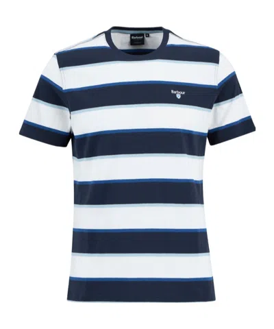 Barbour Meldon Striped T-shirt In Blue