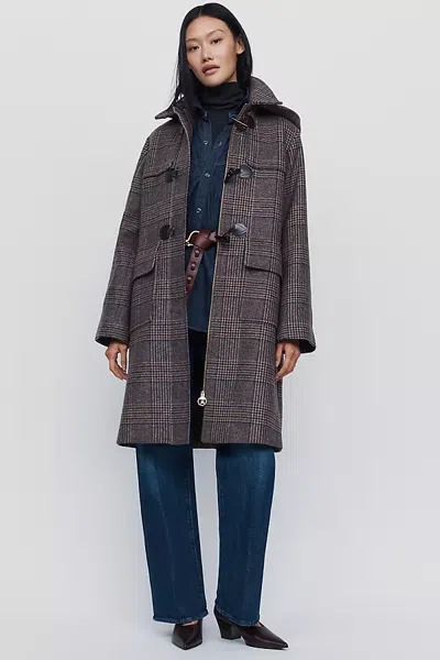 Barbour Melody Check Wool Blend Coat Jacket In Multi